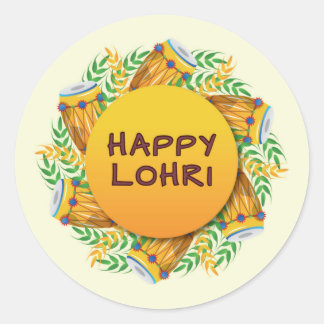 Etiqueta Lohri Round Sticker/ Favor