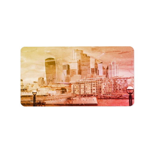 Etiqueta London - The City (Frente)