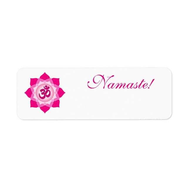 Etiqueta Lótus rosa (Frente)