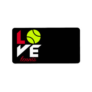 Etiqueta Love tênis