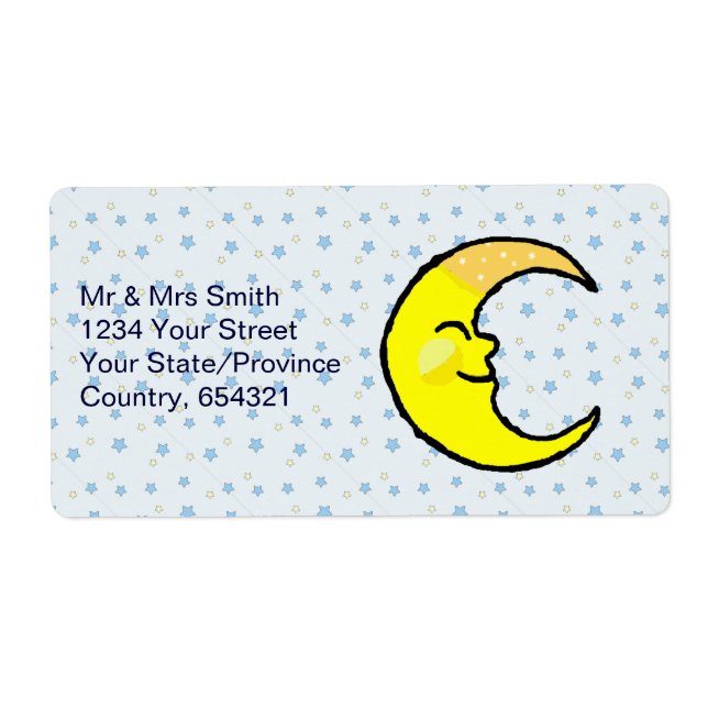 Etiqueta Lua e estrelas (Frente)