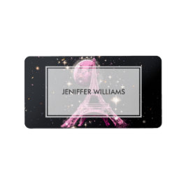 Etiqueta Lua Noturna Torre Eiffel