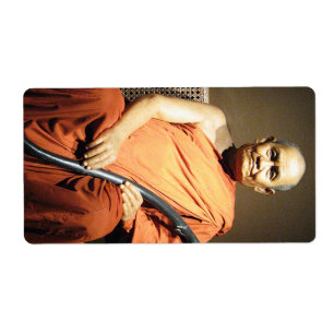 Etiqueta Luang Poo Cha Subhaddho ... Monge Budista