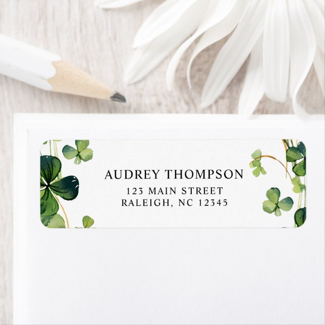 Etiqueta Lucky in Love Chá de panela Green Shamrock (Insitu)