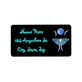 Etiqueta Luna Moth Triple Moon