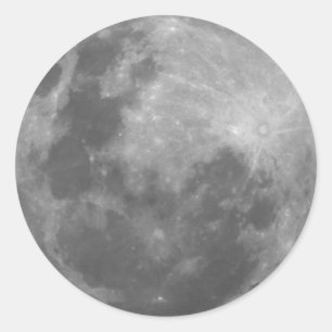 Etiqueta lunar da fotografia da Lua cheia super da