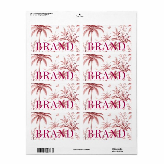 Etiqueta Luxury Custom Logo for labels |fancy  Boutiq (Toda a folha)