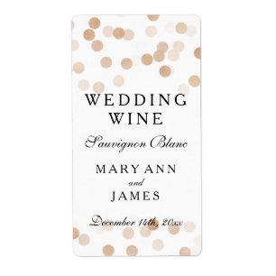 Etiqueta Luzes de cobre do brilho da folha do falso da