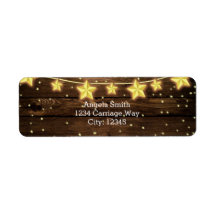 Luzes de Corda de Estrelas Rústicas Churrasqueira