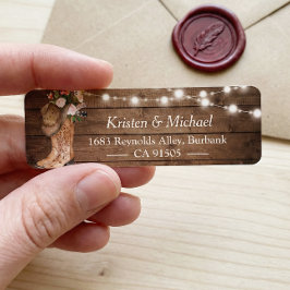 Etiqueta Luzes de Cordas de Botas Florais Russas do País