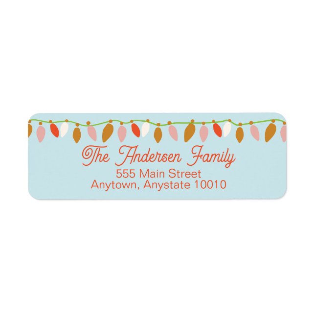 Etiqueta Luzes de Natal (Frente)