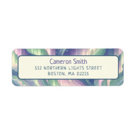 Etiqueta Luzes de Norte de Crianças Celestiais Endereço de 