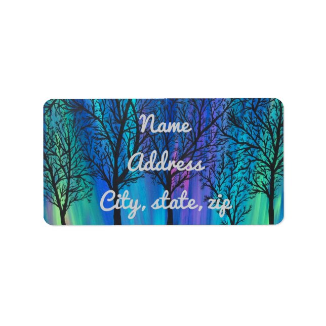 Etiqueta Luzes de Norte únicas (Frente)