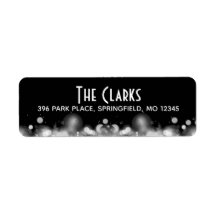 Luzes desfocadas de preto e branco com marcadores