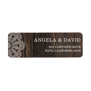 Etiqueta Luzes Rustic Wood String Casamento