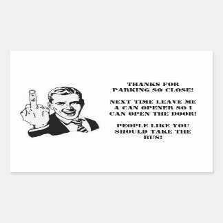 Etiqueta má do estacionamento do motorista