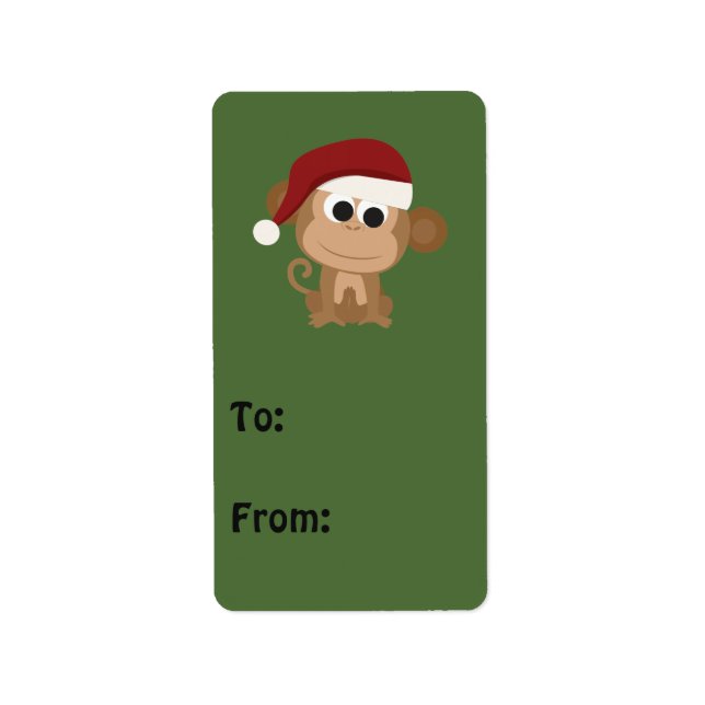Etiqueta Macaco papai noel (Frente)