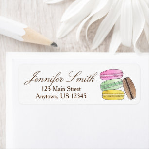 Etiqueta Macarons French Patisserie Pastelaria Bakery