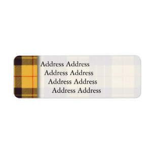 Etiqueta Macleod do tartan do Scottish de Lewis & de xadrez