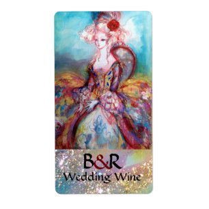 Etiqueta MADAME POMPADOUR MONOGRAMA Vinho de Casamento