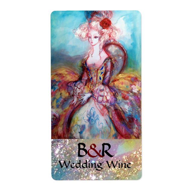 Etiqueta MADAME POMPADOUR MONOGRAMA Vinho de Casamento (Frente)