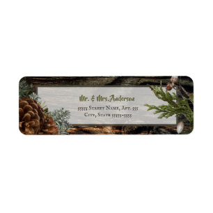 Etiqueta Madeira Negra Evergreen Forest Cedar