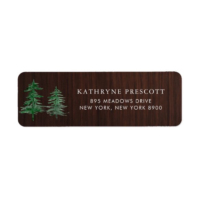 Etiqueta Madeira Rústica Florestal Românica (Frente)