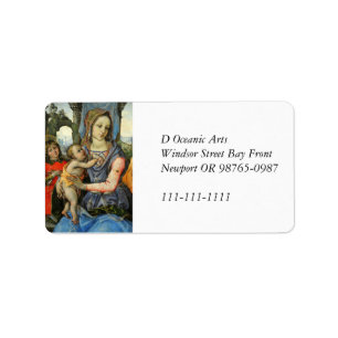 Etiqueta Madonna e Child com