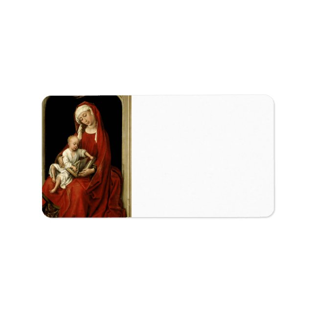 Etiqueta Madonna Recivendo Coroa Angelic (Frente)