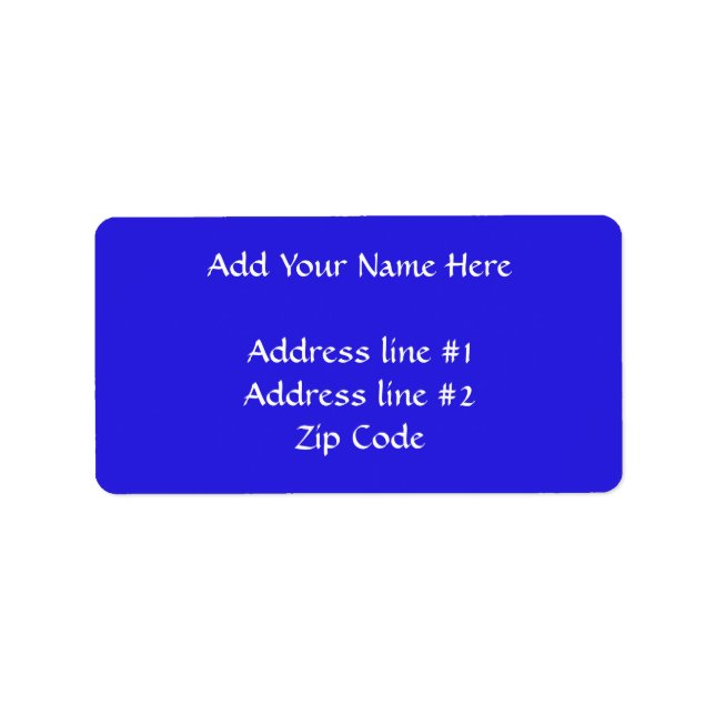 Etiqueta Mãe azul abençoada (Frente)