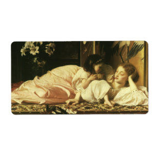 Etiqueta Mãe e criança (aka cerejas) pelo senhor Leighton