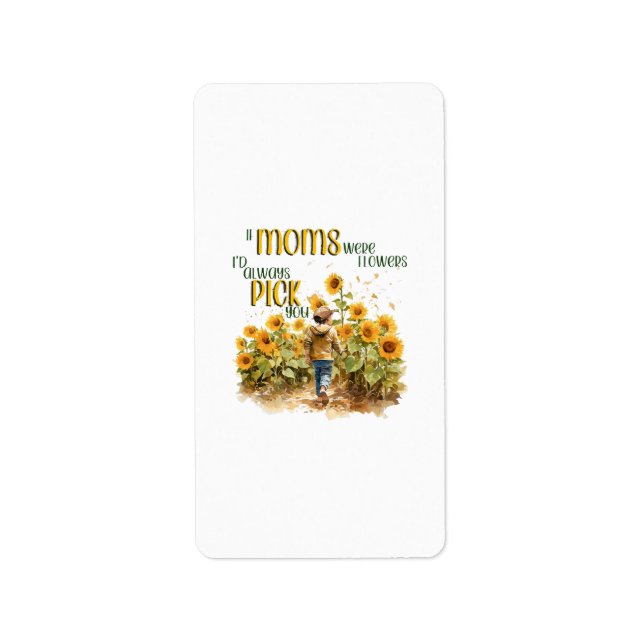 Etiqueta mães eram flores (Frente)