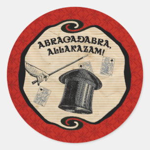 Etiqueta mágica do Abracadabra do partido
