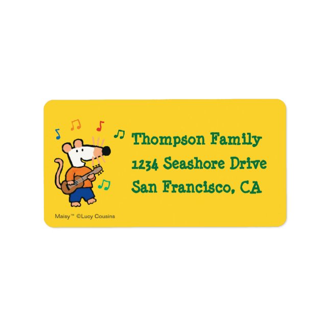 Etiqueta Maisy e Amigos jogam na Banda (Frente)