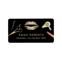 Makeup Artist Black & Dourado Beauty Salon
