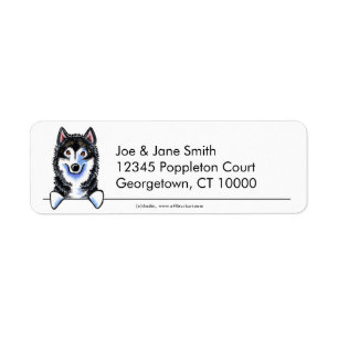 Etiqueta Malamute do Alasca n limpo simples