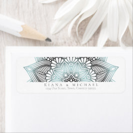 Etiqueta Mandala Lace Wedding Lt. Blue ID968