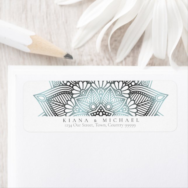 Etiqueta Mandala Lace Wedding Lt. Blue ID968 (Insitu)