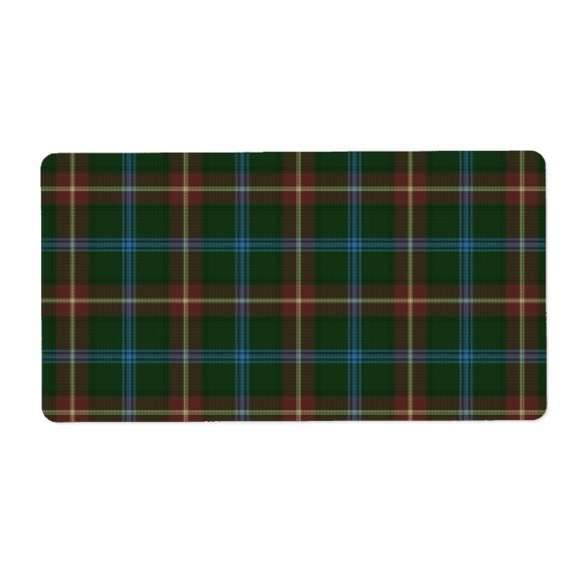 Etiqueta Manitoba tartan (Frente)