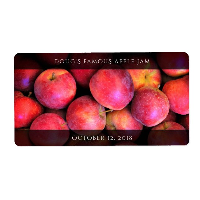 Etiqueta Manteiga de Maçã / Cavalo / Molho / Emperramento (Frente)