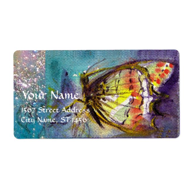 ETIQUETA MANTEIGA MÁGICA EM ESPUTES AZUIS DOURADOS (Frente)