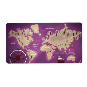 Etiqueta Mapa Mundial