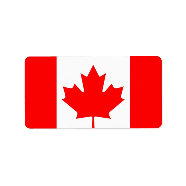 Etiqueta Maple canadense (Frente)
