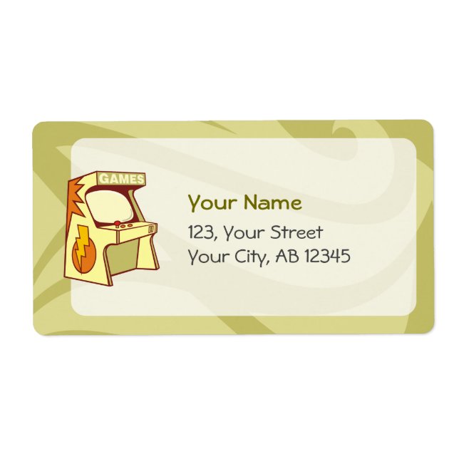 Etiqueta Máquina de Arcade (Frente)