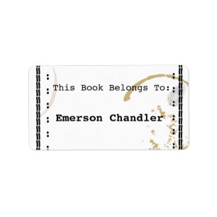 Etiqueta Máquina de Escritura de Típica Art Coffestain Edit