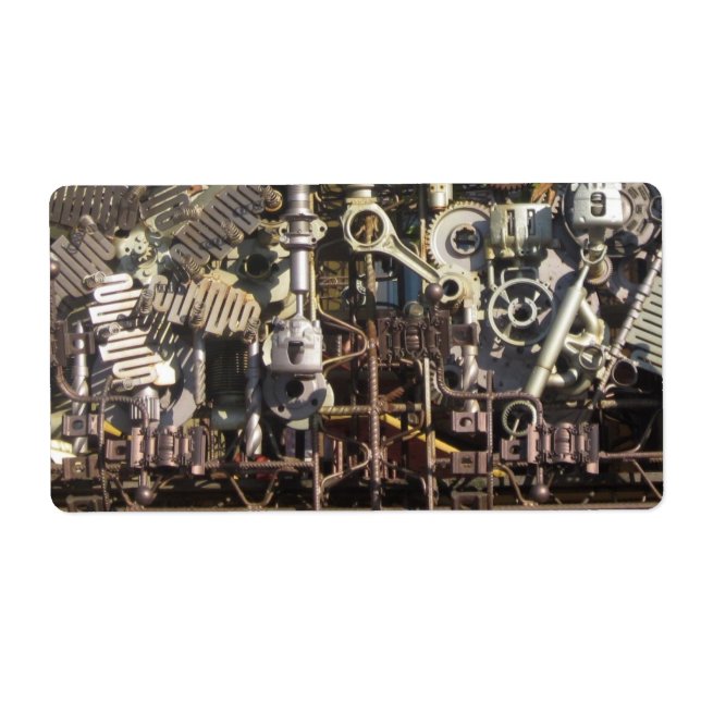 Etiqueta Máquinas e aparelhos mecânicos a vapor (Frente)