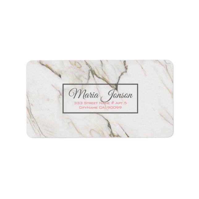 Etiqueta Marble Stone (Frente)
