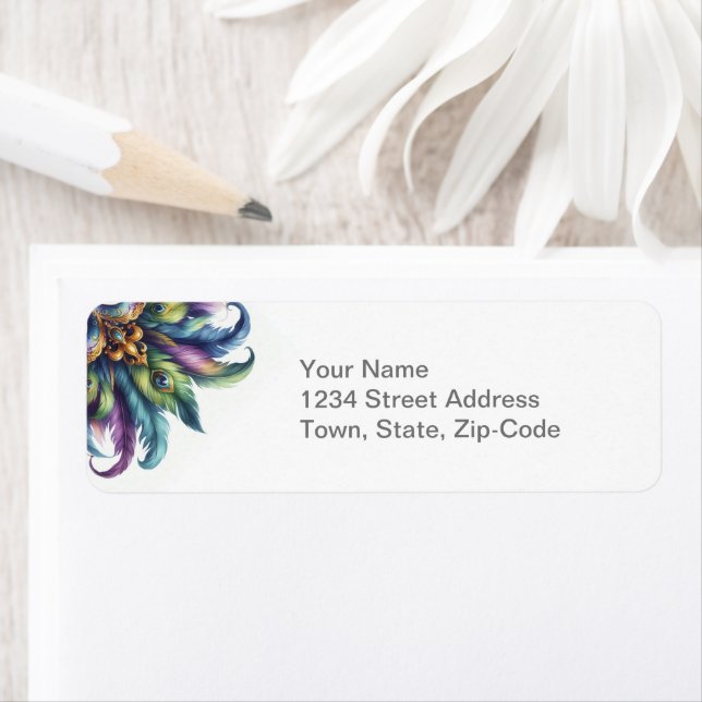 Etiqueta Mardi Gras Mascarada (Insitu)