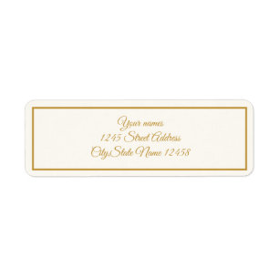 Etiqueta Marfim Elegante e    dlabel