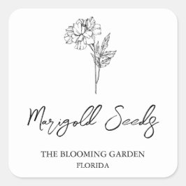 Etiqueta Marigold Seeds